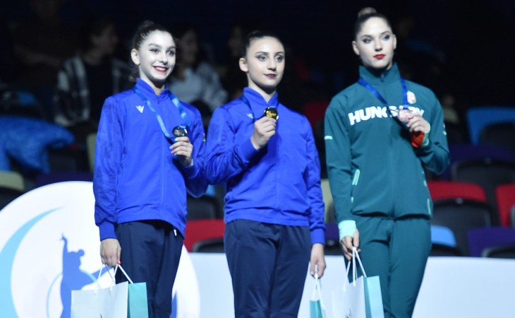 Гимнастка Зохра Агамирова завоевала 4 золотые медали в последний день турнира AGF Trophy