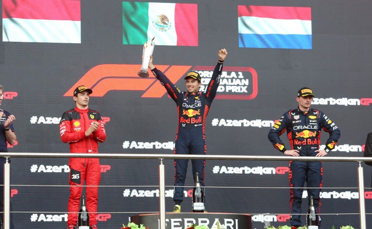 Formula 1 Azerbaijan Grand Prix winners awarded