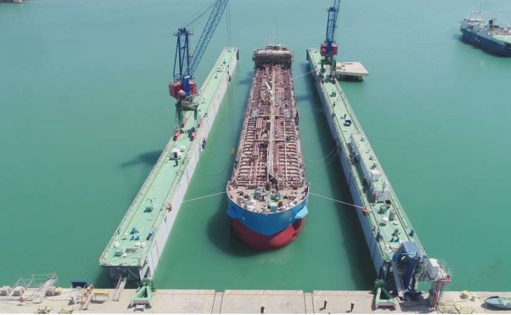 Second tanker manufactured in Azerbaijan launched for next stage of construction