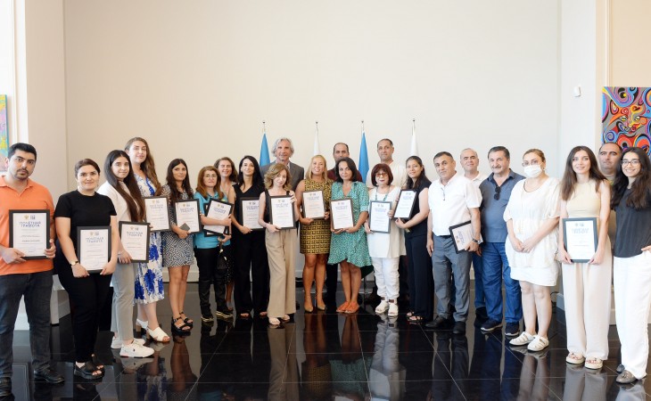 Азербайджанских журналистов наградили в Русском доме в Баку