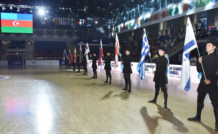 В Баку состоялась церемония открытия чемпионата Европы по гандболу