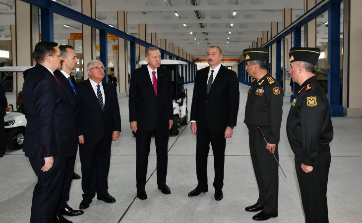 Президенты Азербайджана и Турции приняли участие в открытии Нахчыванского восстановительно-промышленного военного комплекса