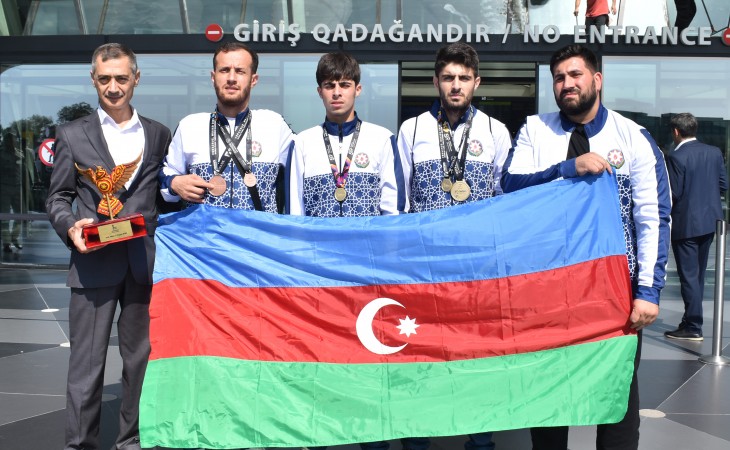 Азербайджанские паратаэквондисты, успешно выступившие на чемпионате мира, вернулись на родину