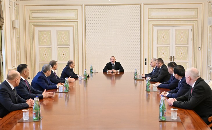 Президент Ильхам Алиев принял участников 53-го заседания Совета руководителей органов безопасности и специальных служб государств-участников СНГ
