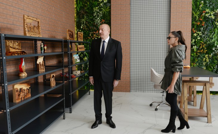 Президент Ильхам Алиев и первая леди Мехрибан Алиева приняли участие в открытии филиала DOST EVİ Центра инклюзивного развития и творчества DOST в Исмаиллы 