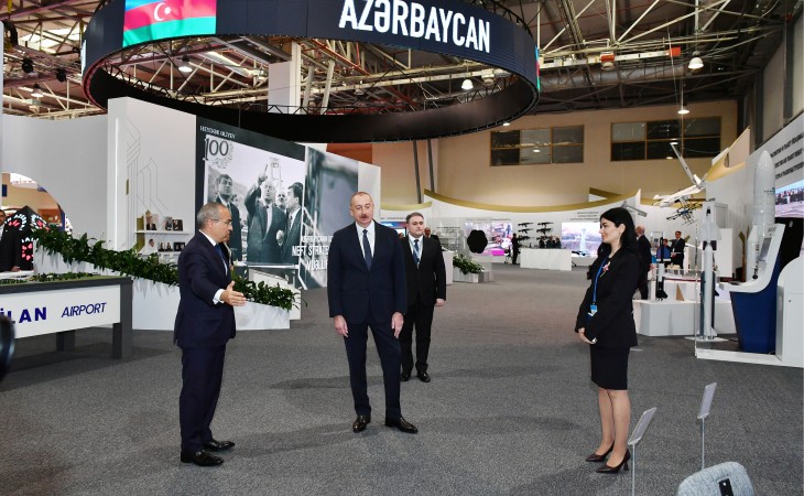 Президент Ильхам Алиев принял участие в открытии выставки стран СПЕКА 