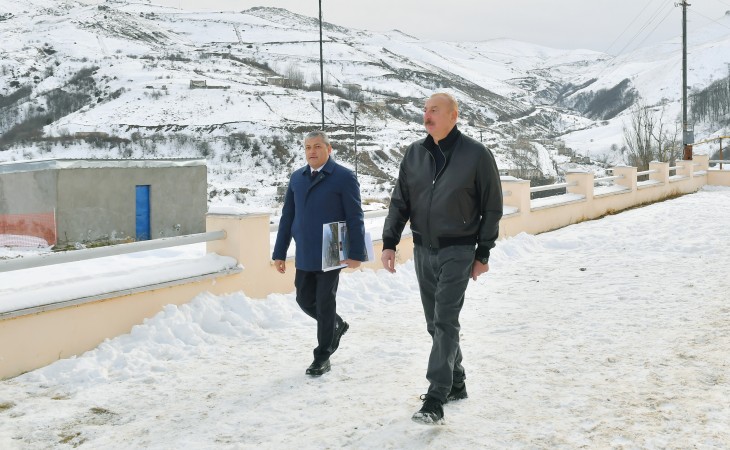 Президент Ильхам Алиев посетил поселок Туршсу Шушинского района
