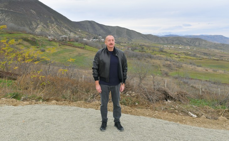 President Ilham Aliyev visited village of Nakhchivanli in Khojaly