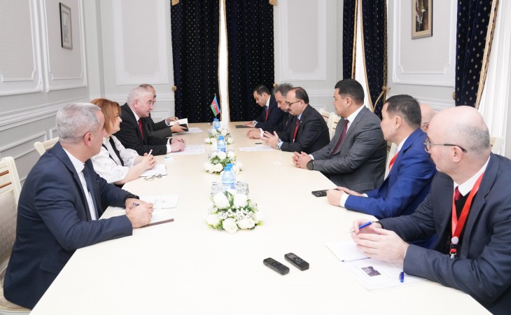 Председатель Центральной избирательной комиссии Мазахир Панахов встретился с делегацией ТЮРКПА