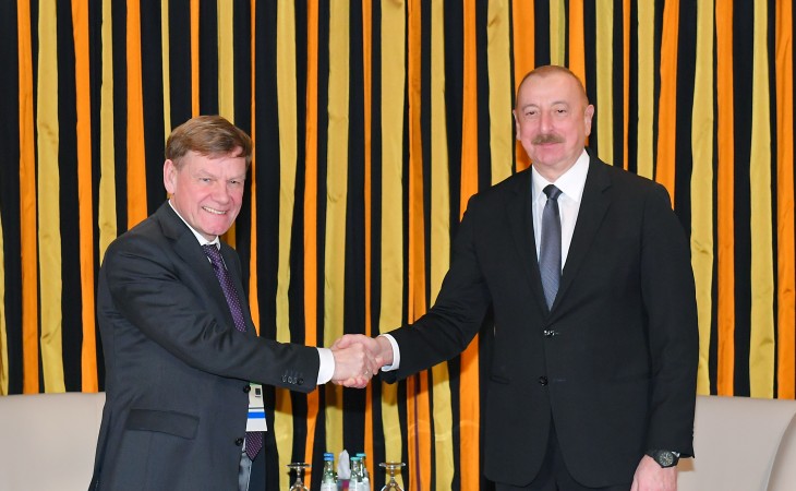 В Мюнхене состоялась встреча Президента Азербайджана Ильхама Алиева с председателем парламентской группы Германия-Южный Кавказ Бундестага