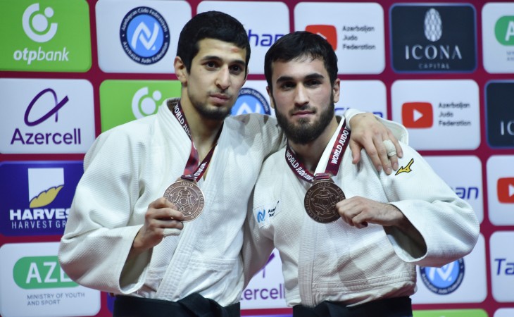 «Большой шлем»: в первый день турнира азербайджанские дзюдоисты завоевали две медали