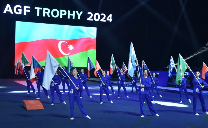 В Баку состоялась церемония открытия Кубка мира по батутной гимнастике и тамблингу