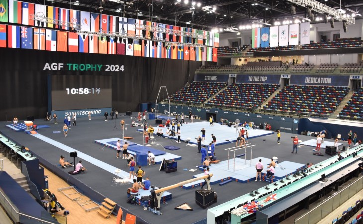 Azərbaycan gimnastları Bakıda keçiriləcək Dünya Kubokuna hazırlaşırlar