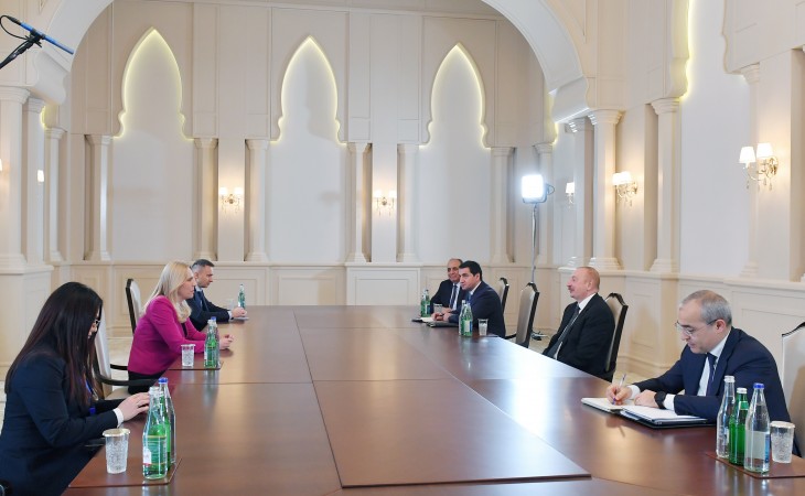 Президент Ильхам Алиев принял сербского члена Президиума Боснии и Герцеговины Жельку Цвиянович