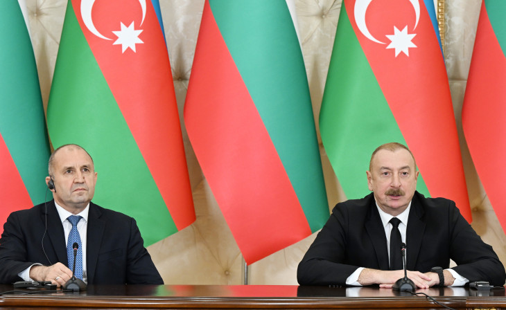 Президент Ильхам Алиев и Президент Румен Радев выступили с заявлениями для прессы 