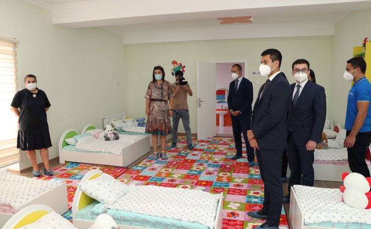 Состоялось открытие детских садов, построенных Фондом Гейдара Алиева в Хазарском районе Баку