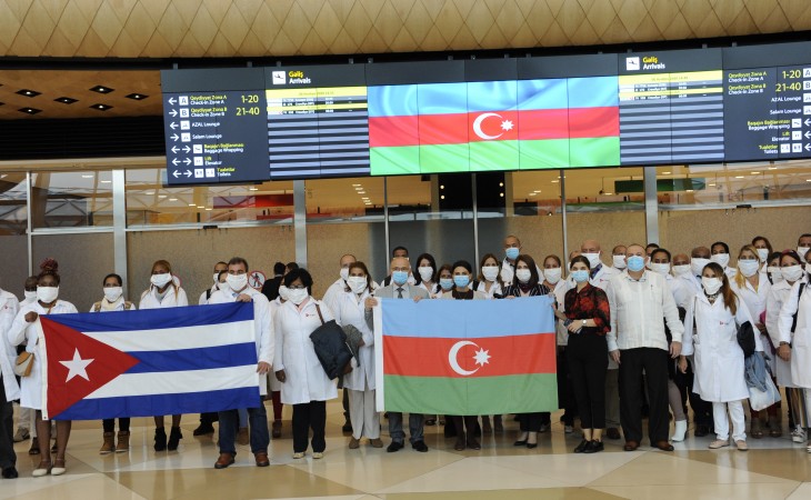 Another team of Cuban doctors on COVID-19 arrive in Azerbaijan