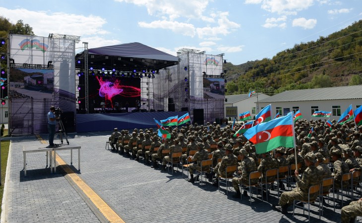 Concert called “Long live native Azerbaijan” organized for military servicemen in Kalbajar