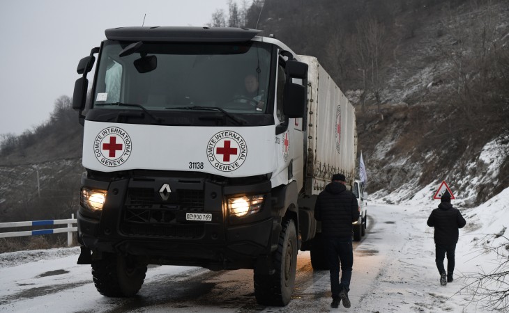 Four ICRC vehicles drove to Lachin without hindrance