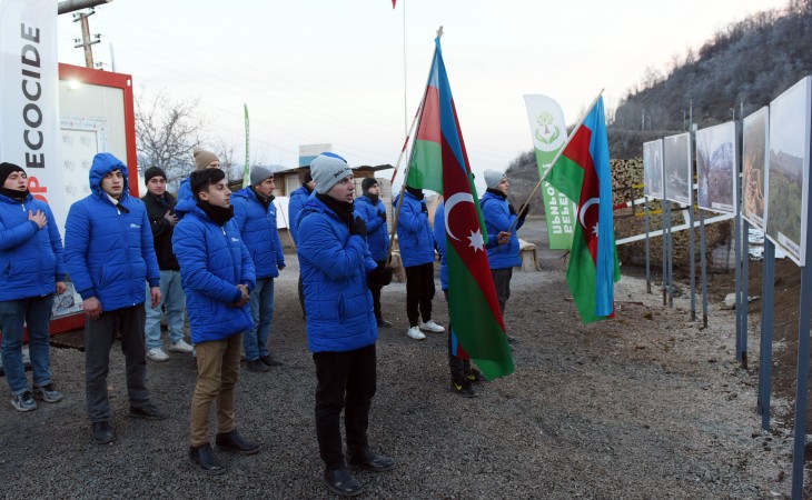 Peaceful protest of Azerbaijani eco-activists on Lachin–Khankandi road enters 52nd day