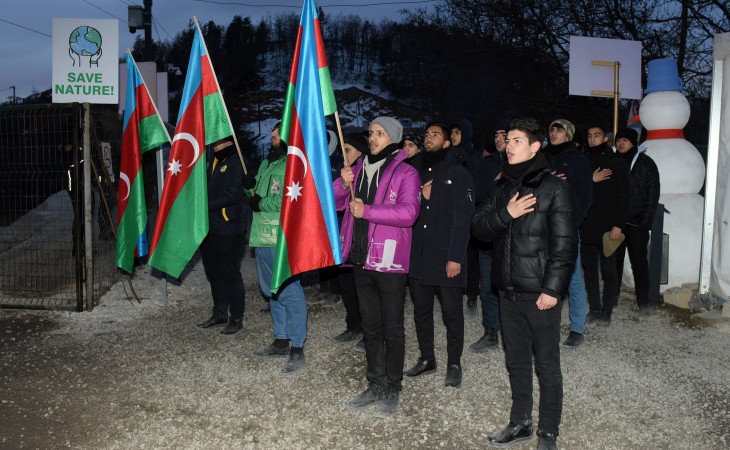Peaceful protest of Azerbaijani eco-activists on Lachin–Khankandi road enters 53rd day