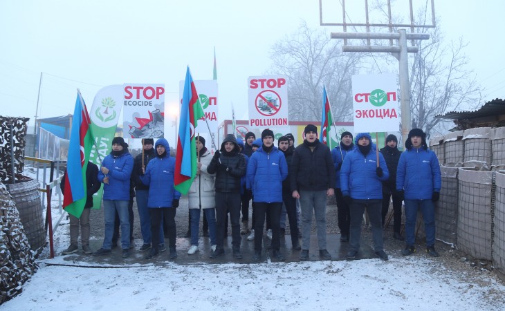 Peaceful protests of Azerbaijani eco-activists on Lachin–Khankendi road enter 58th day