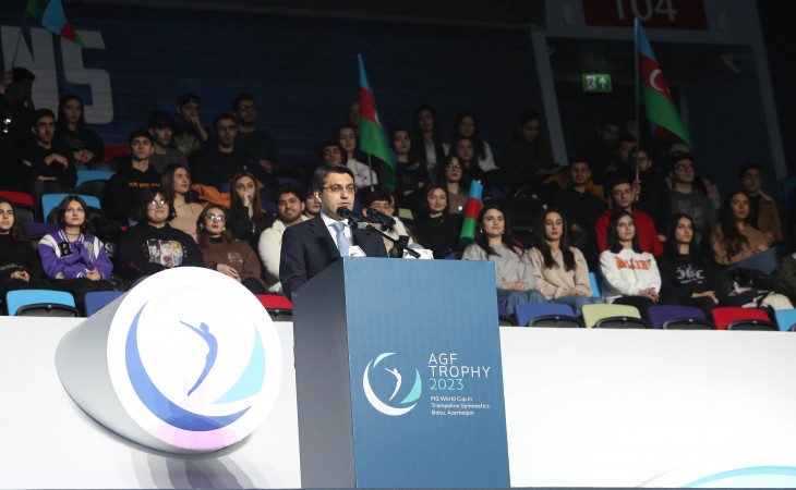 В Баку состоялась церемония открытия Кубка мира по прыжкам на батуте