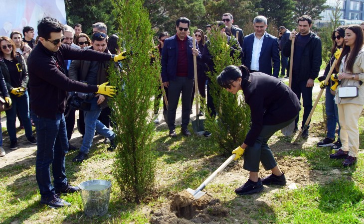 Ombudsman Aparatının kollektivi ağacəkmə aksiyasına qoşulub