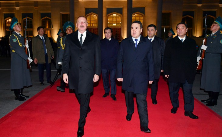 President Ilham Aliyev completed his official visit to Kazakhstan
