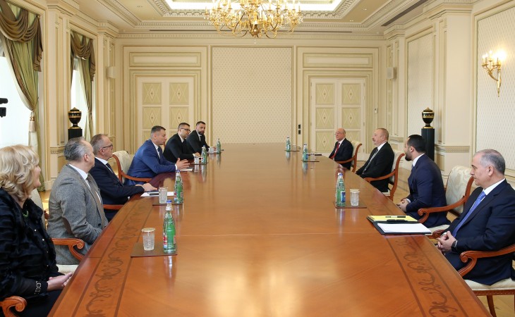 President Ilham Aliyev received delegation led by Minister of Security of Bosnia and Herzegovina