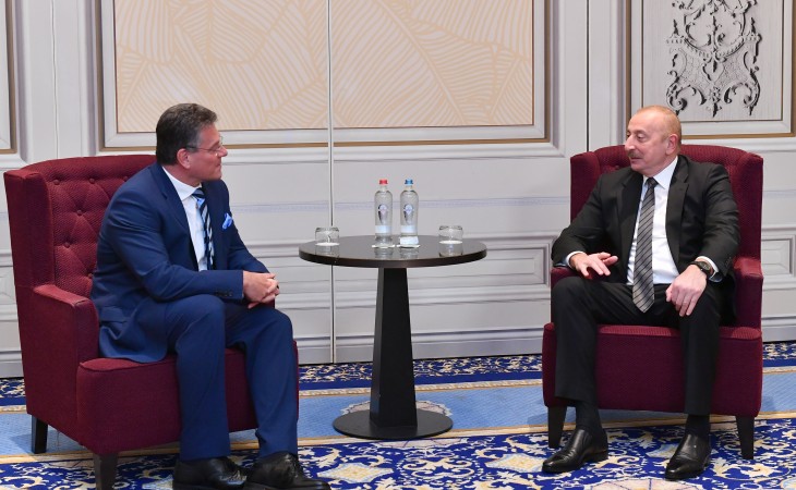 President Ilham Aliyev arrived in Kingdom of Belgium for working visit The head of state met with Vice-President of the European Commission in Brussels