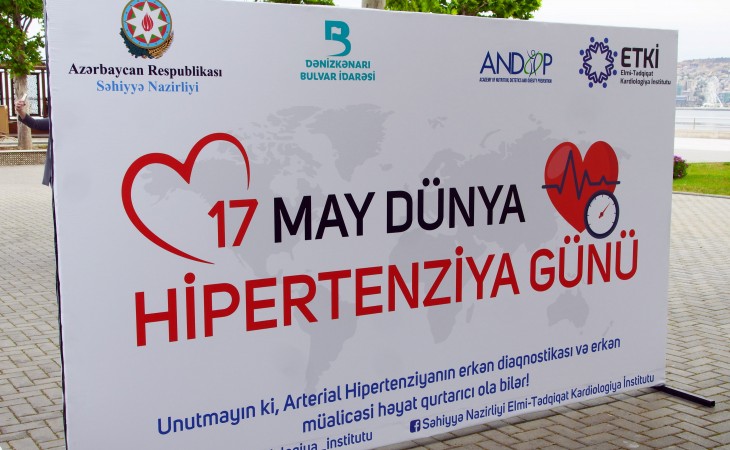 Ümumdünya Arterial Hipertoniya ilə Mübarizə Günü ilə əlaqədar aksiya keçirilib