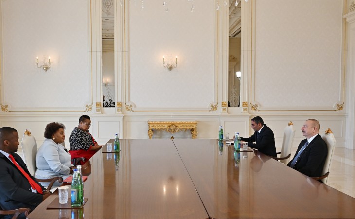 President of Azerbaijan Ilham Aliyev received Speaker of National Assembly of the Republic of South Africa