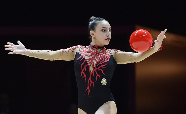 Avropa çempionatı: Gimnastımız Zöhrə Ağamirova top ilə proqramını təqdim edib