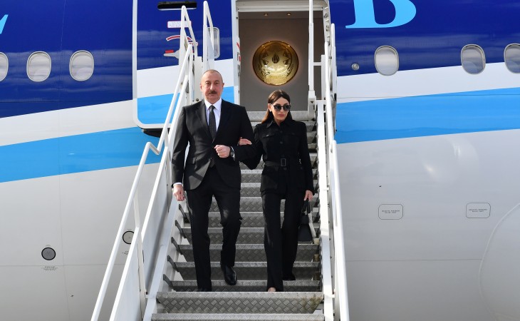 President of Azerbaijan Ilham Aliyev arrived in Lithuania for official visit