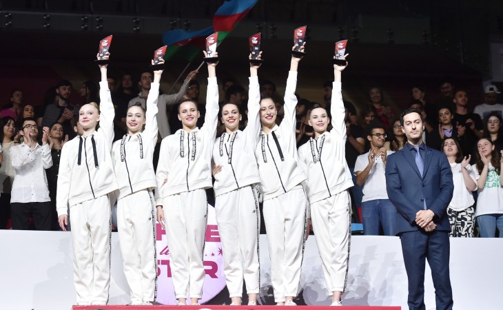 Ukrayna və Rumıniya gimnastlarına Bakıda xüsusi mükafatlar təqdim olunub