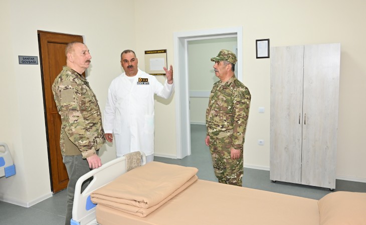 Prezident İlham Əliyev Kəlbəcərdə hərbi hospitalın açılışında iştirak edib 