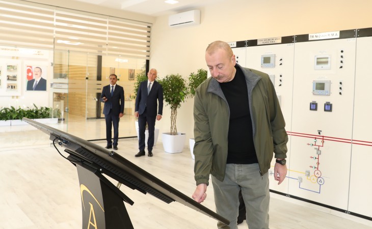 Prezident İlham Əliyev Laçın rayonunda “Qorçu” yarımstansiyasının açılışında iştirak edib
