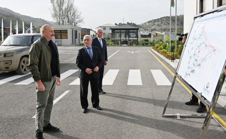 Prezident İlham Əliyev “Laçın” şəhər yarımstansiyasının açılışını edib