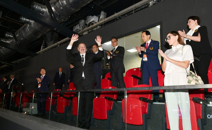 Opening ceremony of the 26th World Taekwondo Championships was held in Baku President Ilham Aliyev and First Lady Mehriban Aliyeva watched opening ceremony 
