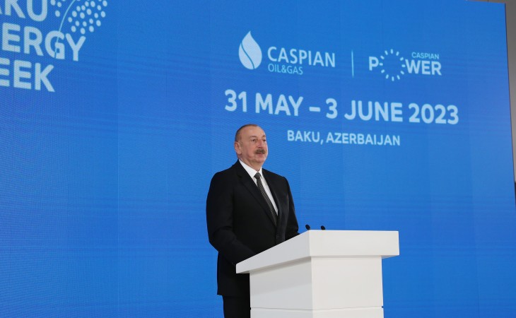 President Ilham Aliyev attended official opening ceremony of 28th International Caspian Oil & Gas Exhibition within the framework of the Baku Energy Week