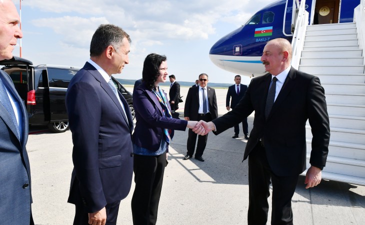 President Ilham Aliyev embarked on visit to Moldova