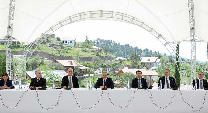 Əlaqələndirmə Qərargahının Laçın şəhərində növbəti iclası keçirilib