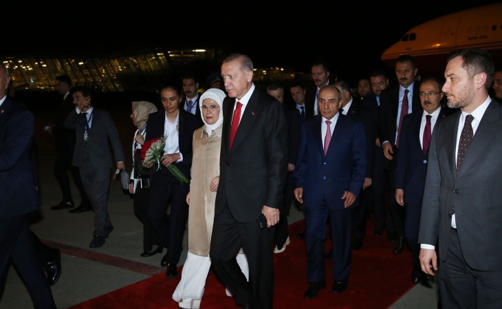 Türkiyə Prezidenti Rəcəb Tayyib Ərdoğan Azərbaycana dövlət səfərinə gəlib