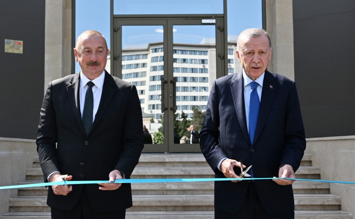 Azərbaycan və Türkiyə prezidentləri Hərbi Hava Qüvvələrinin yeni Mərkəzi Komanda Məntəqəsinin açılışında iştirak ediblər