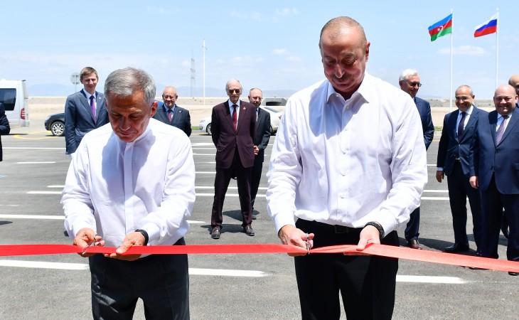 Auto Leasing Azerbaijan LLC opened in Araz Valley Economic Zone Industrial Park President of Azerbaijan Ilham Aliyev and Rais of Tatarstan Rustam Minnikhanov attended the opening ceremony 