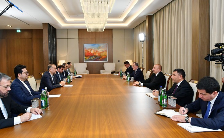 Prezident İlham Əliyev İranın xarici işlər nazirini qəbul edib