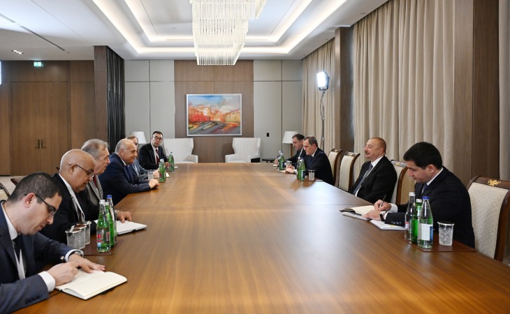 Prezident İlham Əliyev Əlcəzairin xarici işlər və xaricdəki milli icma nazirini qəbul edib
