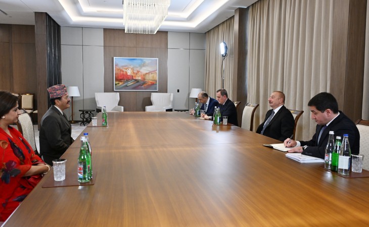 Prezident İlham Əliyev Nepalın xarici işlər nazirini qəbul edib 
