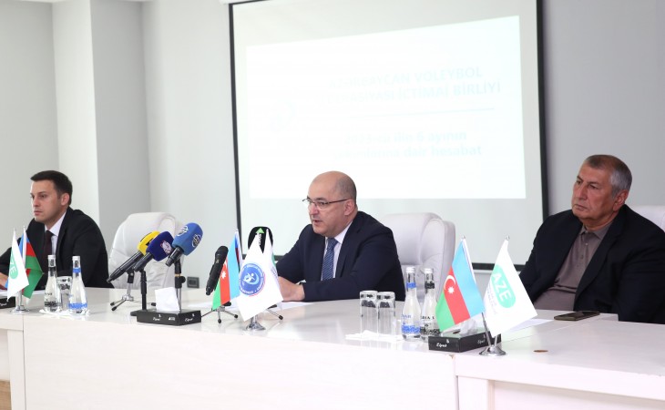 Azərbaycan Voleybol Federasiyasının cari ilin ilk altı ayının yekunlarına həsr olunmuş hesabatı təqdim olunub